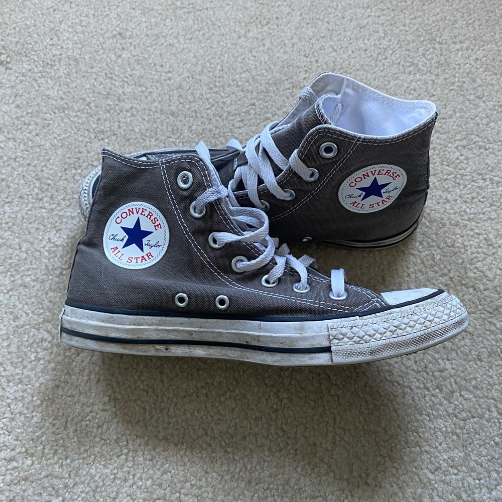 Grey Hightop Converse